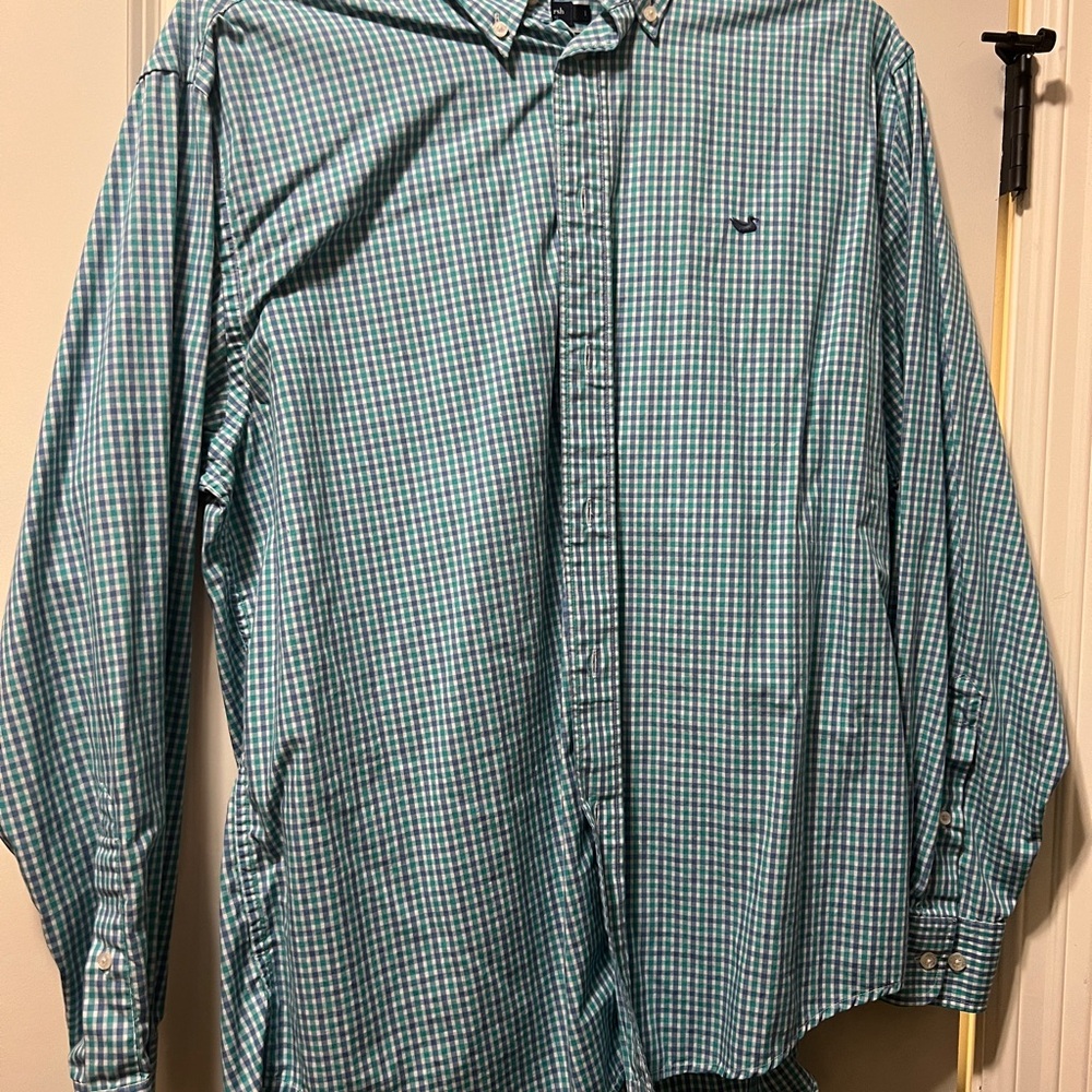Men's Green Checkered Shirt